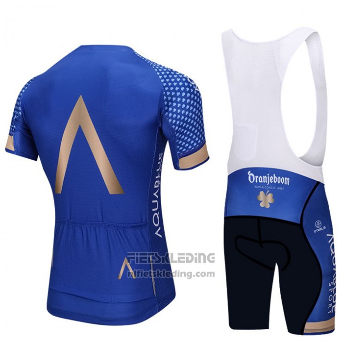 2018 Fietskleding Aqua Blauwe Sport Blauw Korte Mouwen en Koersbroek